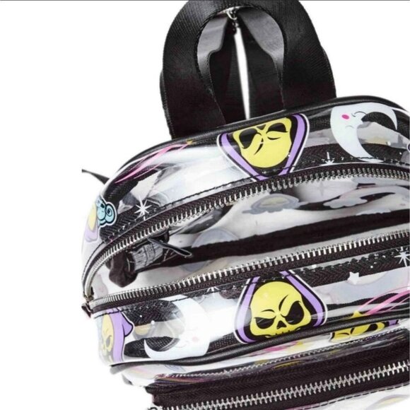 KILLSTAR x Skeletor ✦ Clear PU Mini Backpack ✦ Black Purple Graphic Limited NWT